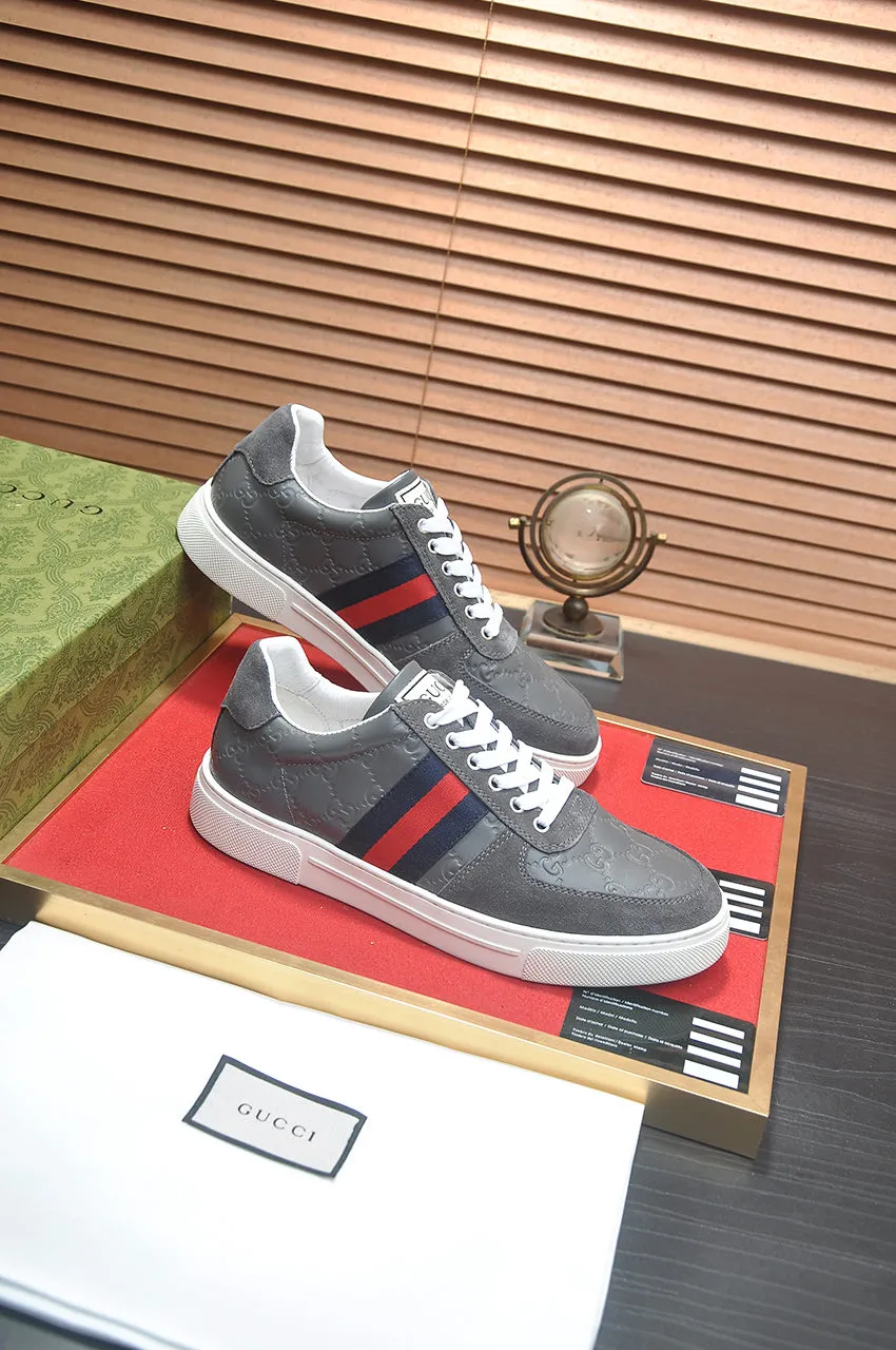 Men's men's shoes💰440💶[GUCCI] official website 1:1 men's sports shoes are now on the market. They are made of original fabric + water-dyed sheepskin lining, plus the official website original 1:1 comfortable outsole. Fashionable and versatile, super comfortable and breathable. Standard shoe size 38/45 (custom-made size 45 is non-refundable)